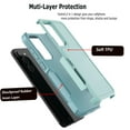 thumbnail image 3 of For Samsung Galaxy S23,S23 Ultra 5G Case ,Sturdy Phone Case for Galaxy S23 5G 6.1 inch ,Takfox Shockproof Protection Heavy Duty Armor Hard Plastic & Rubber Rugged Bumper 2-in-1 Case Cover,Green, 3 of 6