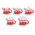 thumbnail image 1 of Cinco árboles de Navidad colgante decorativo Navidad taza de café serie colgante de resina 10,2*8,5*0,8 cm, 1 of 5