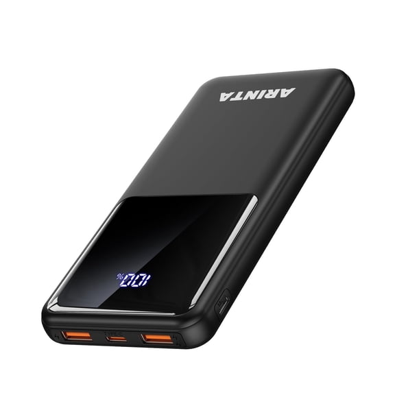 Cargador portátil Power Bank ARINTA 10000 mAh PD 22,5 W negro