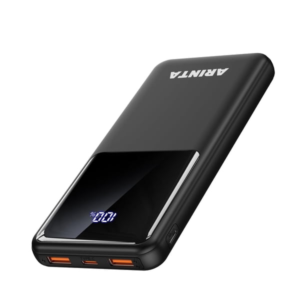 Cargador portátil Power Bank ARINTA 10000 mAh PD 22,5 W negro