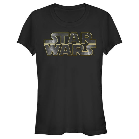 Junior's Star Wars Logo Hole Graphic Tee Black X Large