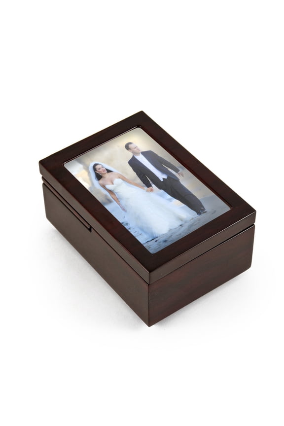 Ultra Modern 30 NOTE Fold-Up x Photo Frame Musical Jewelry Box - Scarsborough Fair