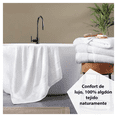 thumbnail image 3 of 2pcs Juego De Toallas Baño Completo Grande 100% Algodón  Blanco Confort, 3 of 5