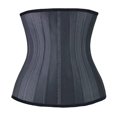 thumbnail image 2 of Waist Trainer for Women Tummy Control Latex Underbust Waist Cincher Corset Sport Girdle Hourglass Body Shaper (Black, M), 2 of 6