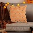 thumbnail image 4 of XINGXIANG Halloween Pumpkin Pillow Cover - 17.7x17.7 Inch Embroidered Fall Cushion Cover with Zipper for Sofa Bed Deco, 4 of 5