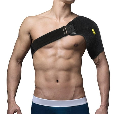 Ashata Adjustable Shoulder Support Brace Strap Sport Gym Compression Bandage Wrap Shoulder Heating