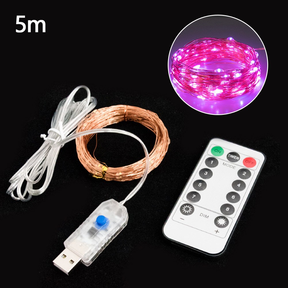 QXKE 16.4Ft Fairy LED String Lights USB Plug In Indoor Party Atmosphere