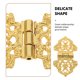 thumbnail image 3 of unbranded 20Ud Bisagras Decorativas Doradas Clásicas Para Puertas Y Muebles De Madera Retro, 3 of 6