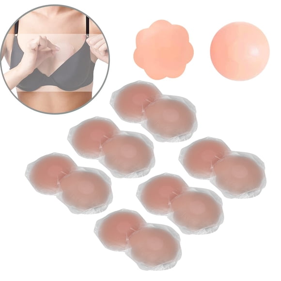 6 Pair Nipple Covers Silicone Pasties Abrasion Breathable Reusable Large Nipple Pasties Silicone Covers For Women