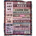 thumbnail image 1 of LHSHID to My Sister Blanket Birthday Gifts Quilt Ultra Soft Micro Fleece Throw Blankets for Thanksgiving Christmas Bed Sofa Travel Beach 60x80in, 1 of 6