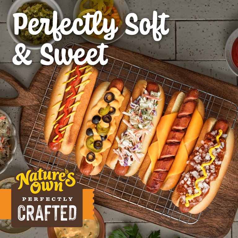 Nature's Own Perfectly Crafted Brioche Style Hot Dog Buns, 8 Count