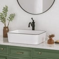 thumbnail image 5 of DeerValley DV-1V0002 Bathroom Vessel Sink 19" Retangular Vanity Sink Ceramic in White, 5 of 18