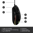 thumbnail image 3 of Precision Gaming Mouse With 6000 Dpi Sensor, Customisable Light Sync Rgb For Enhanced Visuals, Programmable Buttons For Custom Commands, Button, 3 of 5