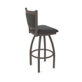 thumbnail image 2 of 870 Hadleigh 25" Swivel Counter Stool with Bronze Finish and Canter Iron Seat and Back, 2 of 5