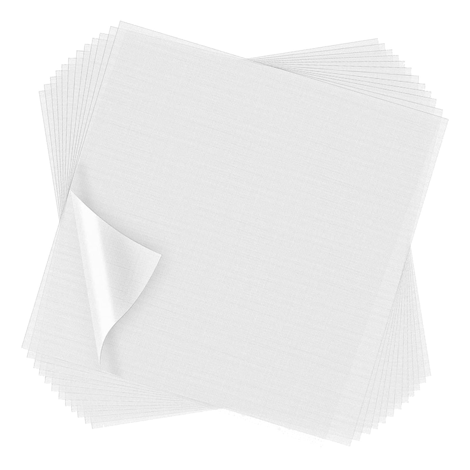 Yunhgft 100 Sheets Embroidery Stabilizer Precut Transparent Stabilizer Embroidery Topper 10 x 10 Inch