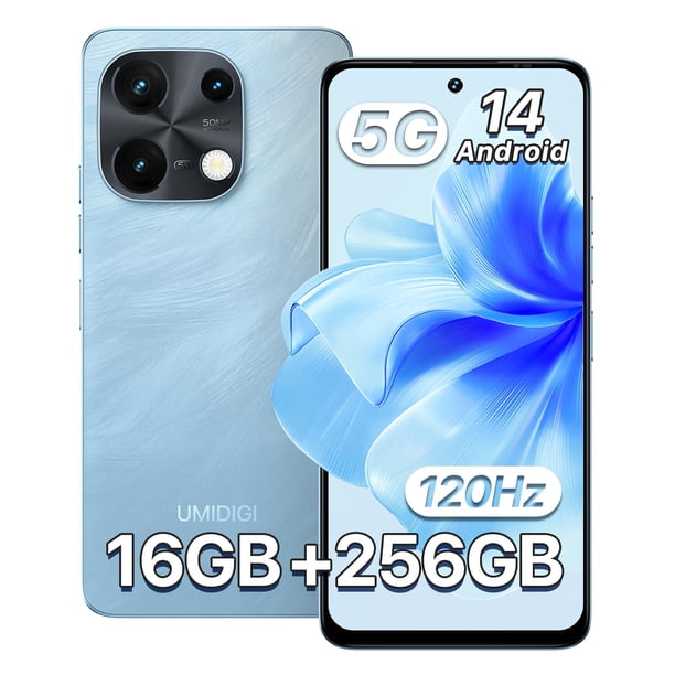 Smartphone UMIDIGI Note 100 5G desbloqueado de 16 GB+256 GB/1 TB azul