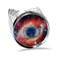 thumbnail image 1 of Colorful Oeil Nébuleuse Univers Oeil Modèle Anneau Réglable Amour Mariage Fiançailles, 1 of 3