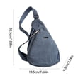 thumbnail image 4 of InsCrazy Sling Bag for Men Chest Bag and Womens Cell Phone Crossbody Bag Casual Versatile Sports Wind Waist Bag Shoulder Small for Travel Outdoor Sports, 4 of 7