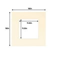 thumbnail image 3 of Textured Cream Acid Free 16x16 Picture Frame Mats with White Core Bevel Cut for 12x12 Pictures -, 3 of 3