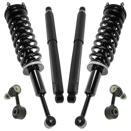 Autos Part Outlet™ New Front & Rear Complete Strut & Shock Absorber Kit with Sway Links Compatible with Tundra