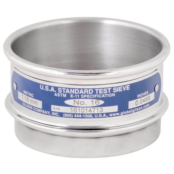 3in Sieve, All Stainless, Full-Height, No.16