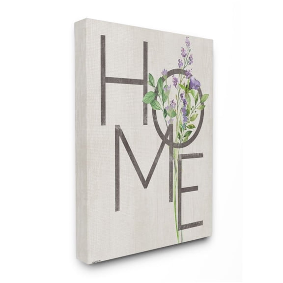 Stupell Industries Rustic Home Text Charming Purple Lavender Design by Kyra Brown, 16" x 20"