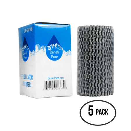 

5-Pack Replacement for Frigidaire MLSE62RFW0 Refrigerator Air Filter - Compatible with Frigidaire EAF1CB 46-9917 Fridge Air Filter