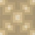 thumbnail image 1 of Ahgly Company Machine Washable Indoor Square Transitional Yellow Area Rugs, 4' Square, 1 of 7