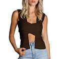 thumbnail image 1 of Doublju Women's Sleeveless Multi Way Styling Sweater Top, 1 of 4