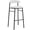 Grey, variant on LeisureMod Lume Series Modern Bar Stool Upholstered in Polyester Contemporary Accent Kitchen Counter Stool for Dining Room and Kitchen in White