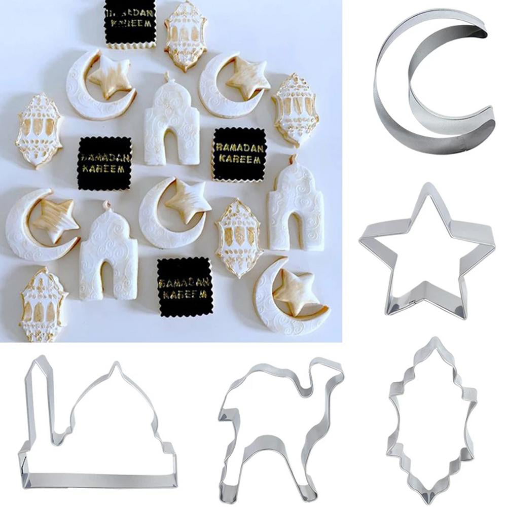 Silicone Mould Moon And Stars Ramadan Fondant Cake Decoration Tools Clay Mold