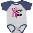 thumbnail image 3 of Inktastic Breast Cancer Awareness I Support My Nana with Pink Ribbon Boys or Girls Baby Bodysuit, 3 of 5
