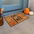 thumbnail image 6 of YAWUBT Happy Fall Door Mat – Pumpkin & Leaves Welcome Rug, Non-Slip, Durable PVC, Indoor/Outdoor Use, for Thanksgiving, Front Door Decor, 16 x 24 Inches, 6 of 7