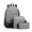 Gray, variant on β3-Pack Unisex Backpacks - Spacious Bookbag with Zipper Compartment, Gray