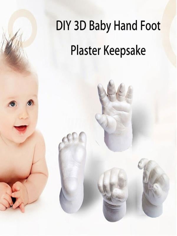 3D Plaster Handprint Footprint Baby Mould Hand&Foot Casting Prints Kit