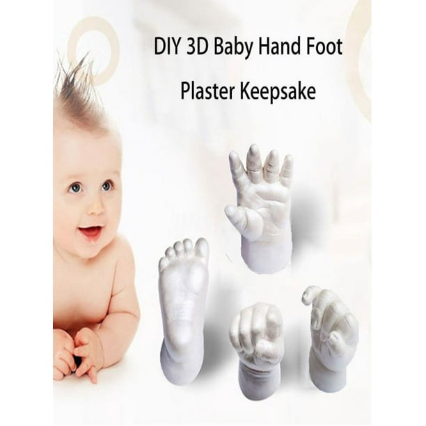 3D Plaster Handprint Footprint Baby Mould Hand&Foot Casting Prints Kit