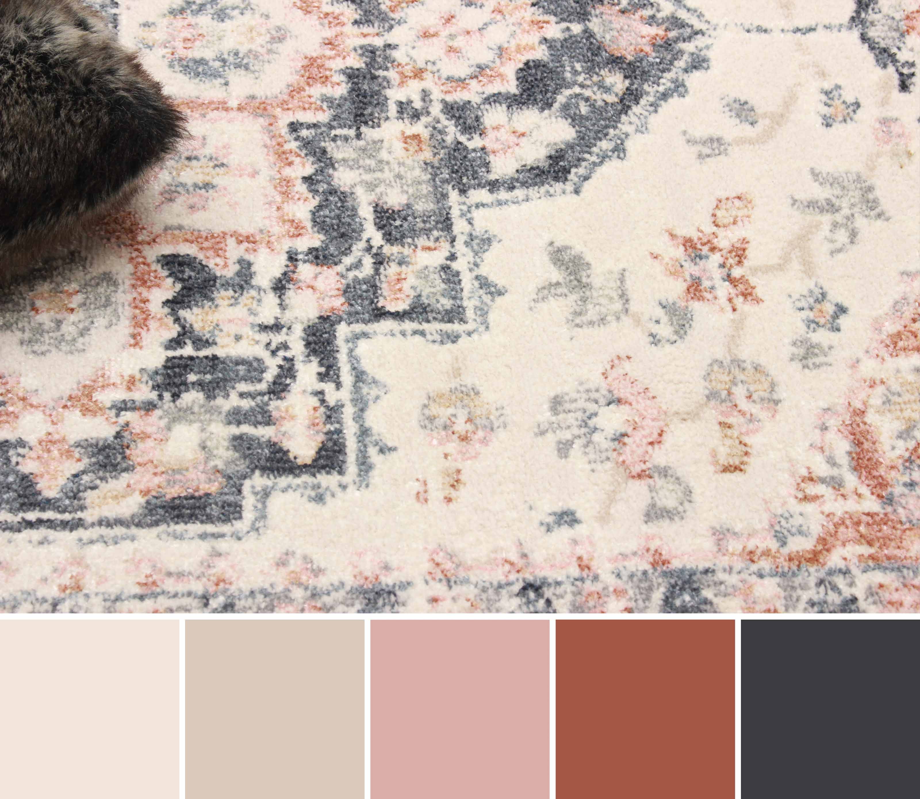 ECARPET Heriza Traditional Area Rug for Living Room, Bedroom, Dining Room, Entrance, Hallway and More.