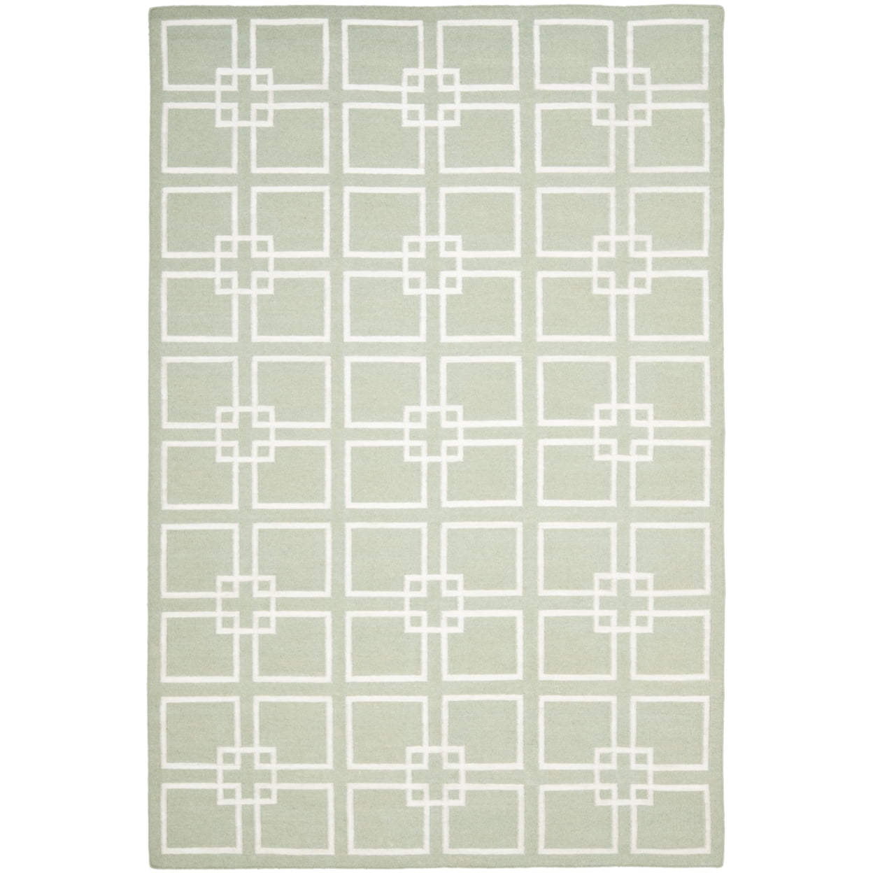 SAFAVIEH Martha Stewart Square Dance Geometric Area Rug, Fennel Seed Green, 9' x 12'