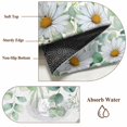 thumbnail image 6 of Green Eucalyptus Leaves Area Rugs 5'x8', Washable Small Throw Rugs for Classroom Bedroom, Summer Botanical Watercolor Daisy Indoor Outdoor Rug Non-Slip Low Pile Carpet Runner Reversible Floor Mats, 6 of 8