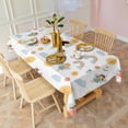 thumbnail image 6 of White Princess Fairy Sun Pattern Rectangle Tablecloth 60"x120",Waterproof Polyester Rectangle Table Cloth, Wipeable Spillproof Polyester Tablecloth for Dining, Camping, Indoor and Outdoor, 6 of 6