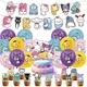 thumbnail image 1 of Linda serie Sanrio, vajilla para fiesta de cumpleaños, pancarta desechable, adorno para tarta, bandera colgante, globos de Hello Kitty, decoración de cumpleaños, 1 of 2