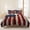 Red Blue, variant on 3 Pieces King Quilt Set,Natural Forest Waterfall Antlers Soft Bedding Sets with 1 Quilt & 2 Pillow Shams,Watercolor River Tree Rock Summer Bedspread Lightweight Coverlet Comforter for All Season