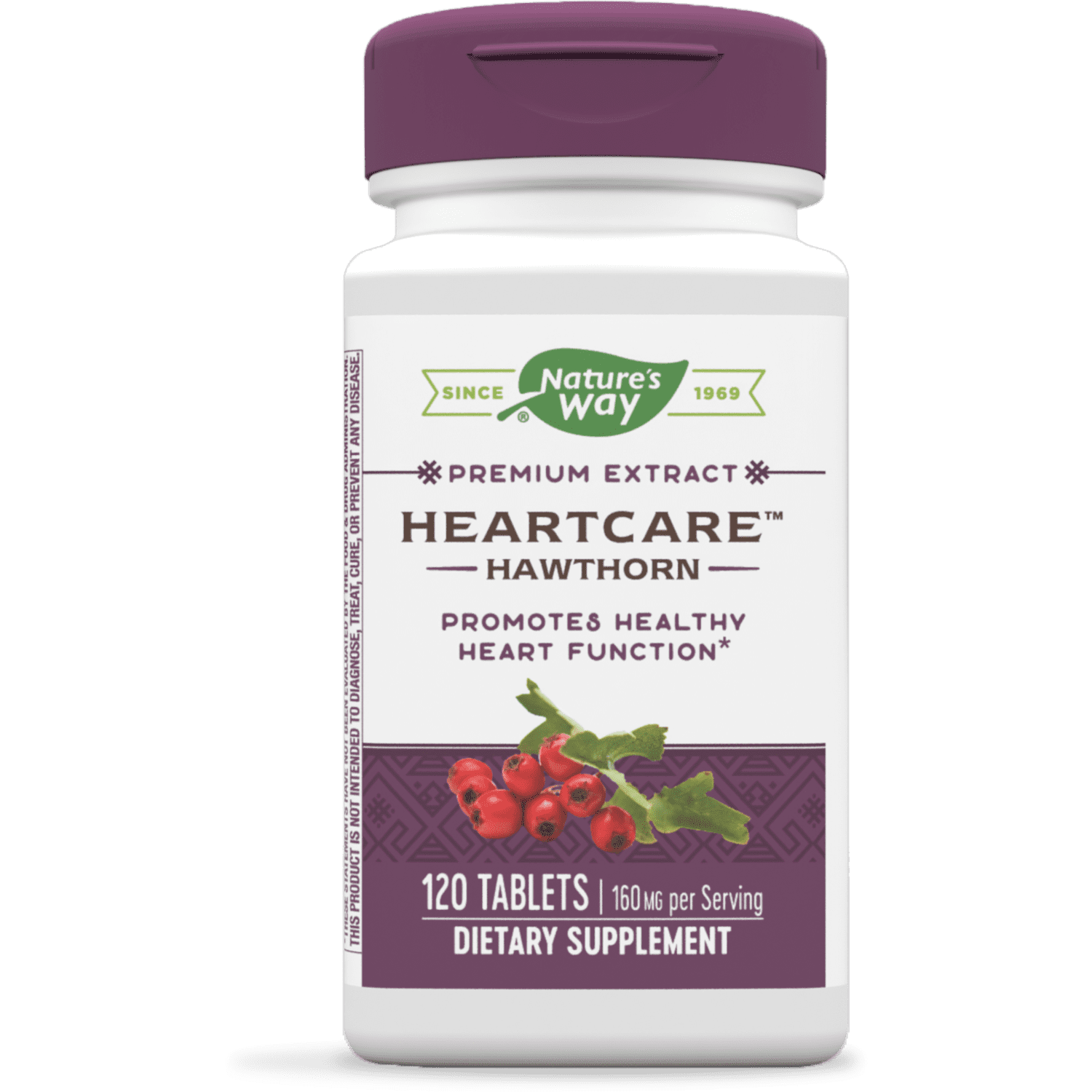 Nature's Way Heartcare, Hawthorn, Healthy Heart Function*, 120 Tablets