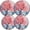 Black1041, variant on Electric Stove Burner Covers,4 Pcs Round Gas Burner Cover,8 and 10 Inch,colorful lollipop in the center of isolated round frame