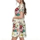 thumbnail image 2 of Disketp Bird Butterfly Rose para Vestido de Manga Corta para Mujeres, Vestidos de Verano para Mujeres, Casual y Holgado para la Playa, 2 of 6