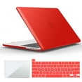 thumbnail image 1 of IBENZER New 2022 2021 2020 MacBook Pro 13 Inch Case M1 A2338 A2289 A2251 A2159 A1989 A1706 A1708 Hard Shell Case&Keyboard Cover&Screen Film for Apple Mac Pro 13 Touch Bar, Red, W-T13-RD+2, 1 of 10