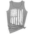 thumbnail image 5 of GaThRRgYP Going Out Tops for Women,Women Tops Summer T-Shirts,Independence Day Women's Fashion Loose Round Neck Sleeveless Tank Tops Gray M, 5 of 6