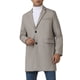 thumbnail image 1 of Abrigos de espiga Inspire Chic para hombres, corte clásico, abrigo de invierno de una sola fila, talla XL, gris, 1 of 6