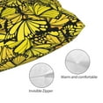 thumbnail image 4 of KLL Yellow Butterflies Pillow Covers Envelope Closure,Super Soft and Cozy Fuzzy Fleece Pillow Case Cover 20"x30", 4 of 7