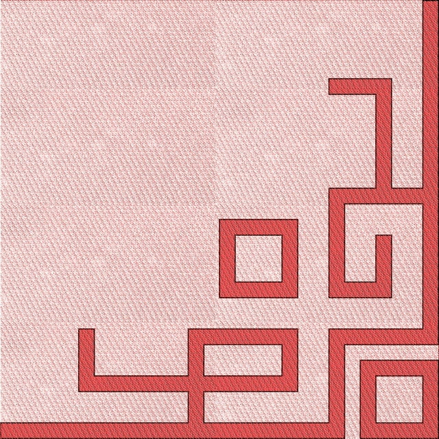 Ahgly Company Tapis d'Intérieur Lavables en Machine, Carrés de Transition Rose Clair, Carrés de 4'